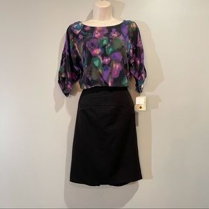 ECI New York Multicolor 3/4 Length Sleeve Dress